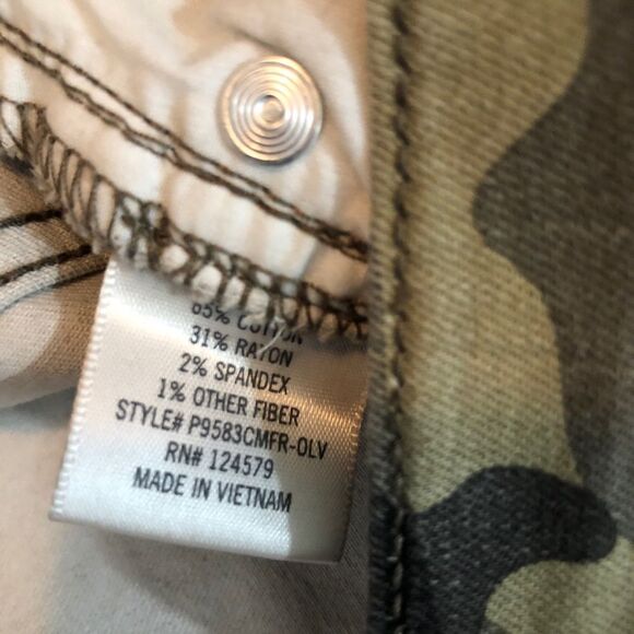 Harper Francescas High Rise Camo Jeans Sz 27 - Picture 9 of 11